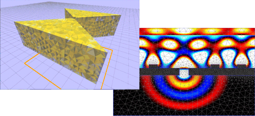 3D Mesh and Light harvester simulation